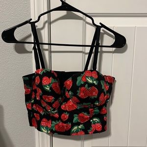 Strawberry Corset Top